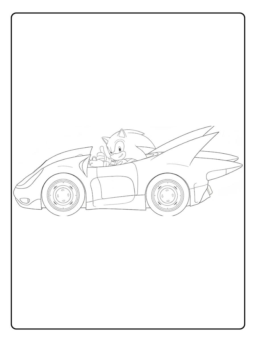 A Fun Break from Sonic Coloring Pages