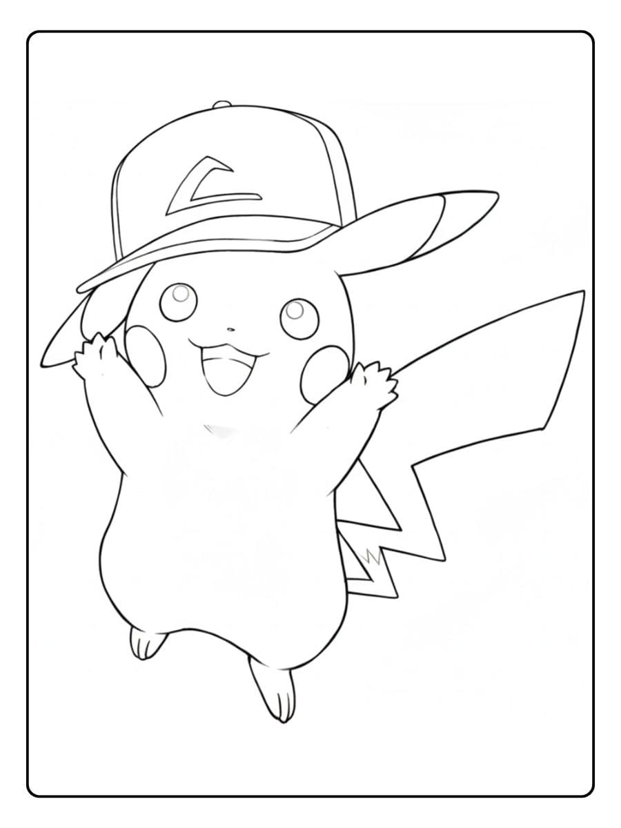 Alternative to Pikachu Coloring Pages
