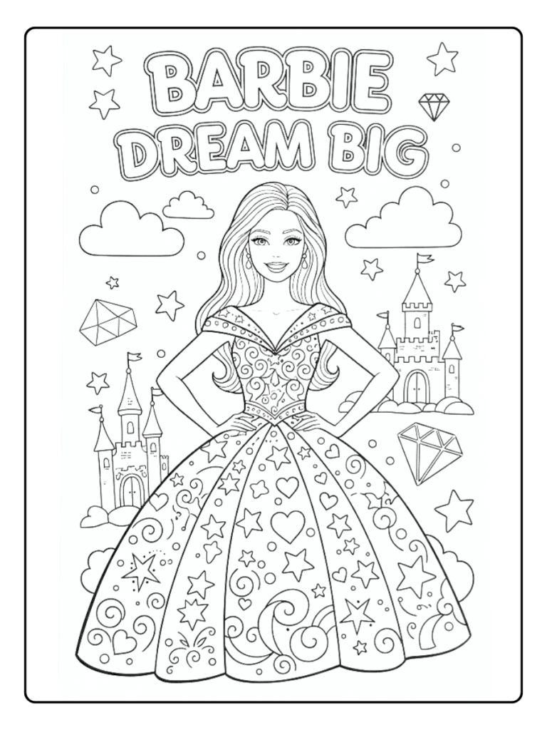 Barbie Coloring Pages – Barbie Dream Big
