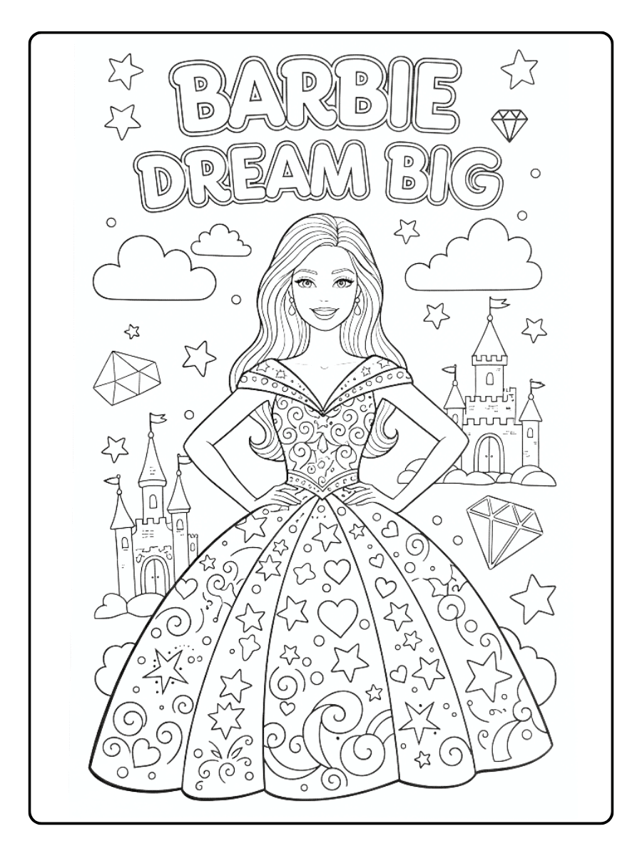 Barbie Coloring Pages – Barbie Dream Big Barbie Coloring Pages – Barbie Dream Big