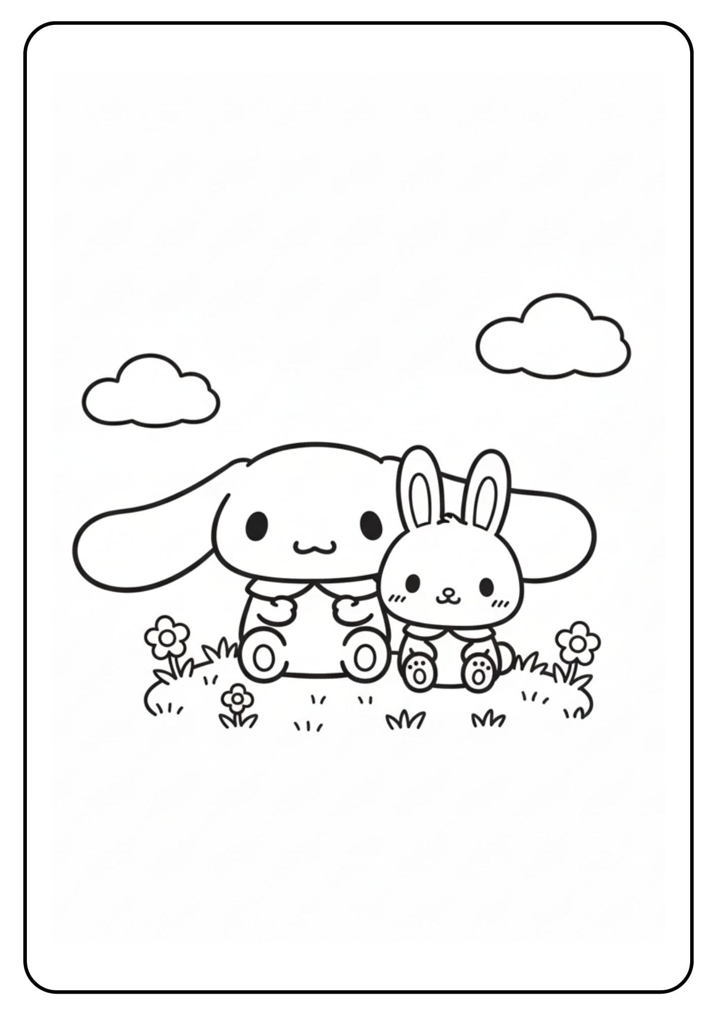 Cute Cinnamoroll Coloring Pages Bunny