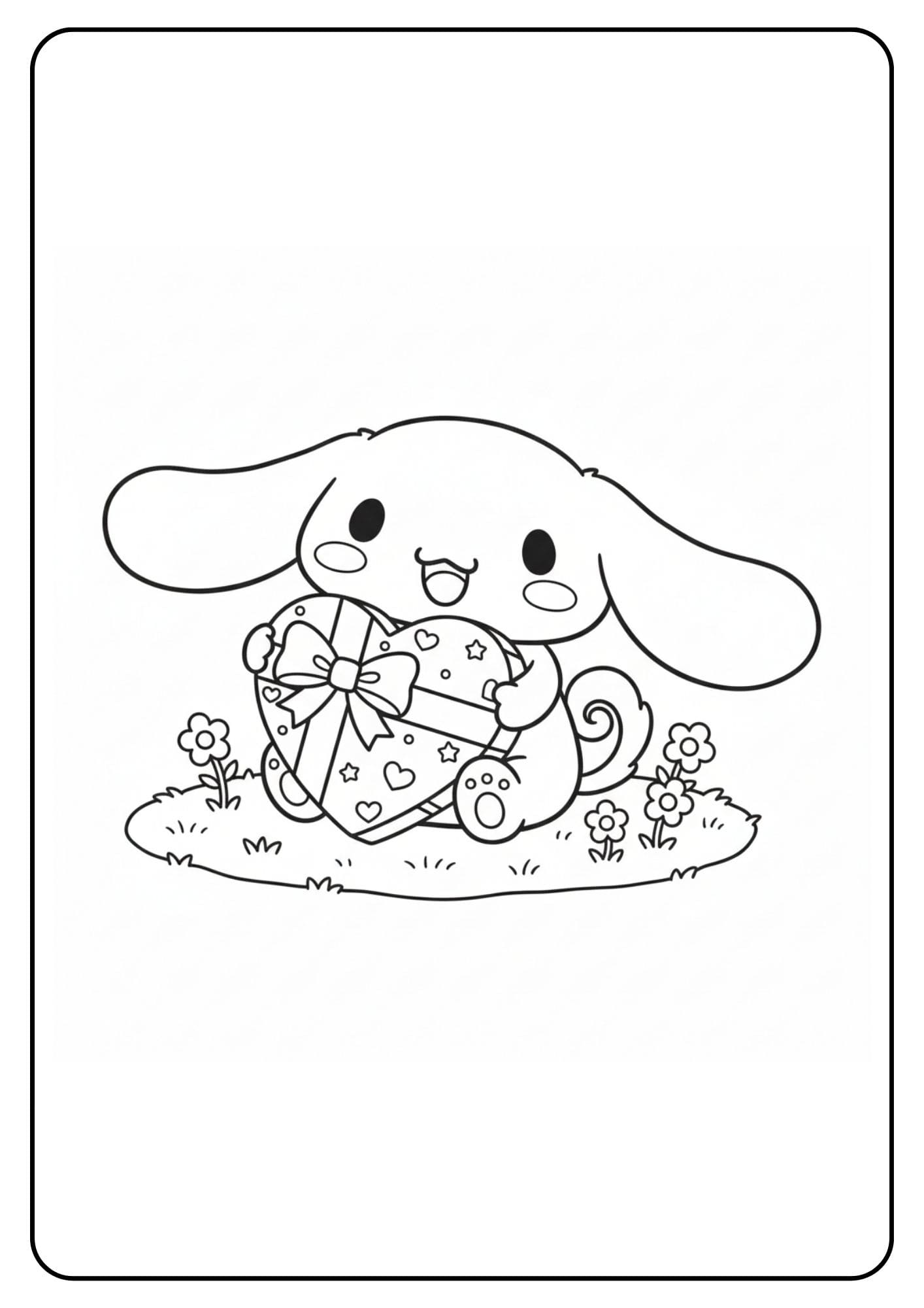 Cute Cinnamoroll Coloring Pages Gift
