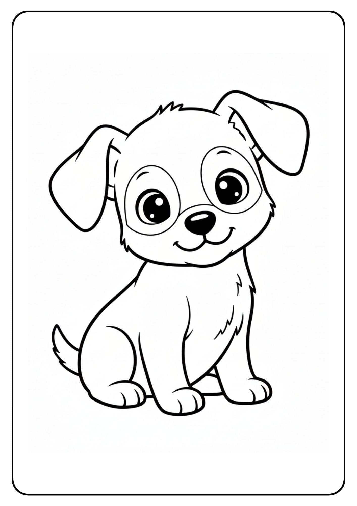 Cute Coloring Pages – Little Puppy Fun