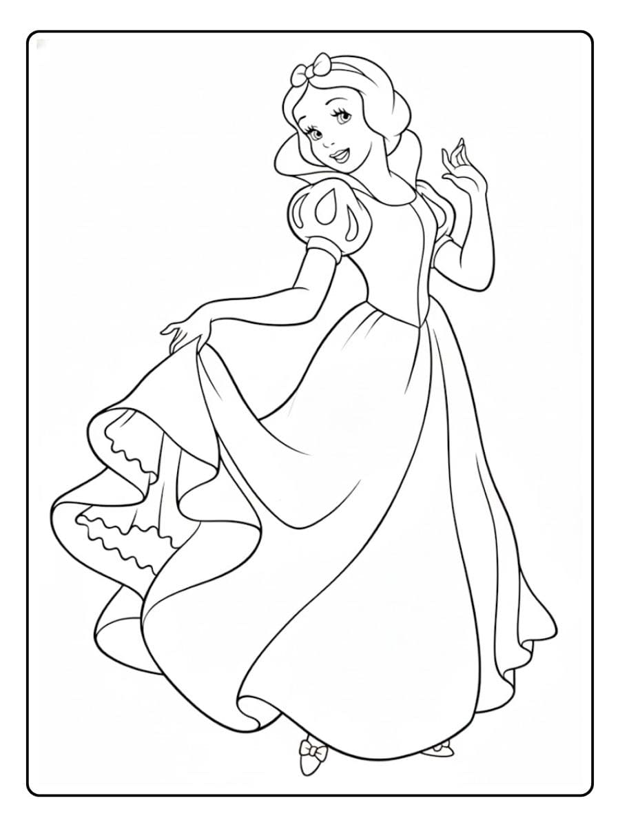 Cute Unicorn Princess Coloring Pages