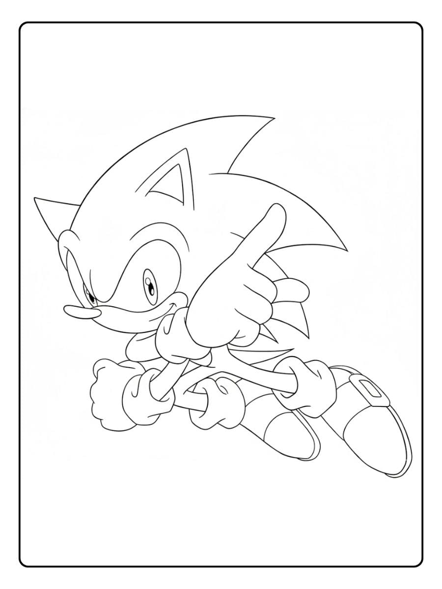 Cute Unicorn Sonic Coloring Pages