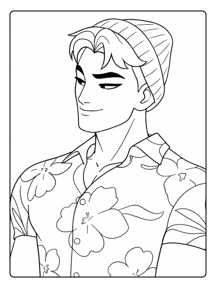 Kpop Demon Hunters Coloring Pages – Saja Boys