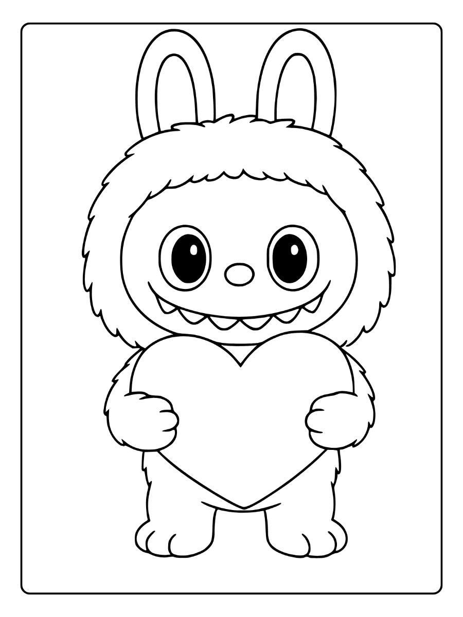 Labubu Coloring Pages – Labubu Cute Character