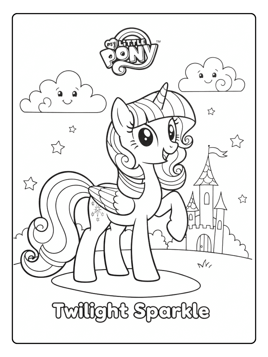My Little Pony Coloring Pages – Twilight Sparkle