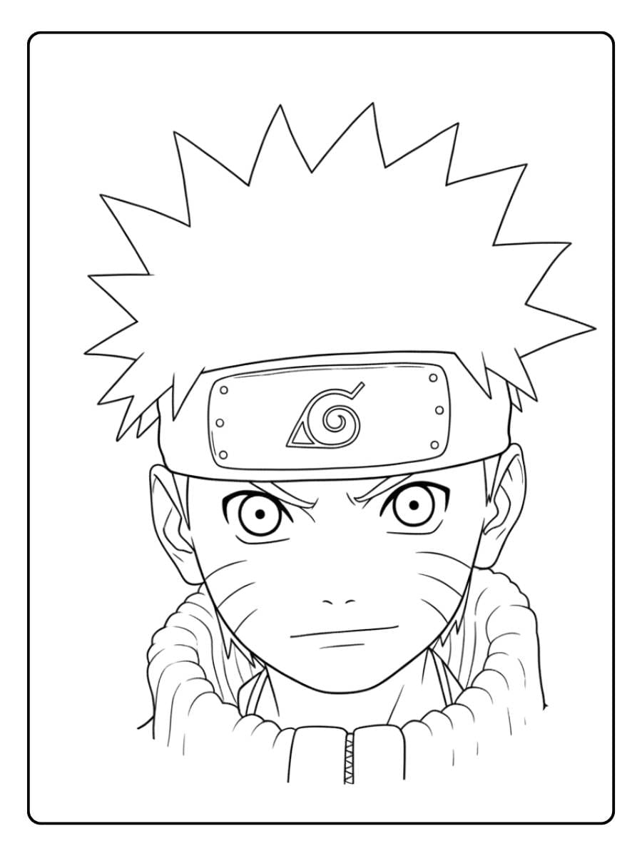 Naruto Coloring Pages Naruto Uzumaki Ready to Fight
