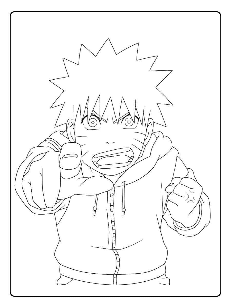 Naruto Coloring Pages Sasuke s Electric Attack