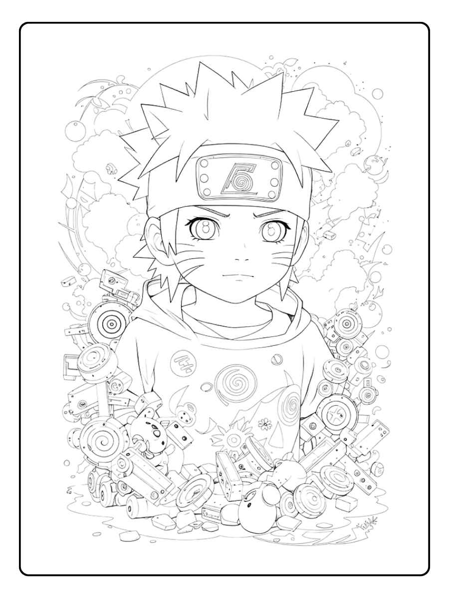 Naruto Coloring Pages in Action