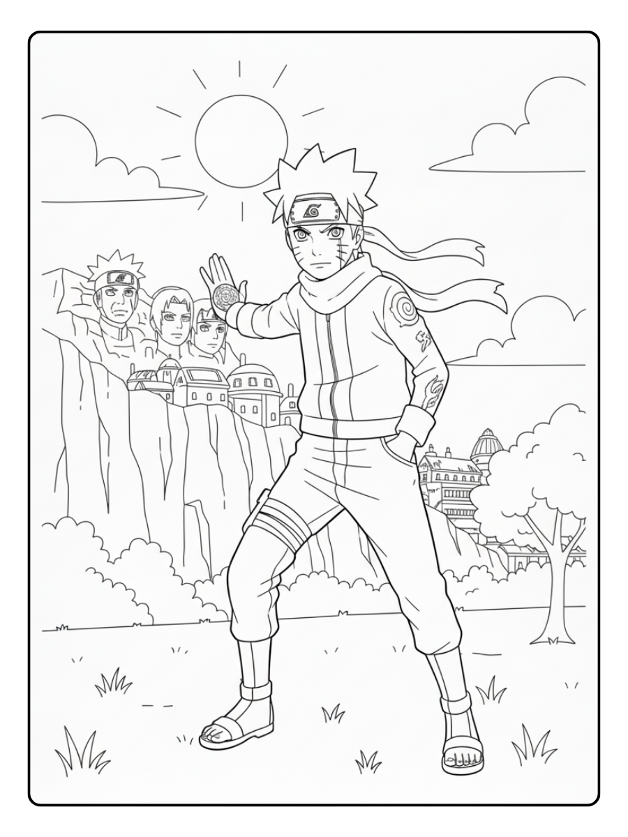 Naruto Coloring Pages – Boruto Uzumaki