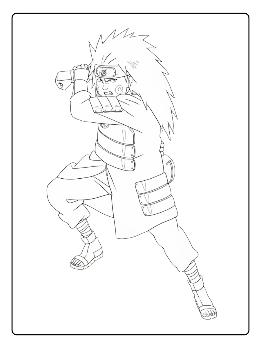 Naruto Coloring Pages – Choji Akimichi