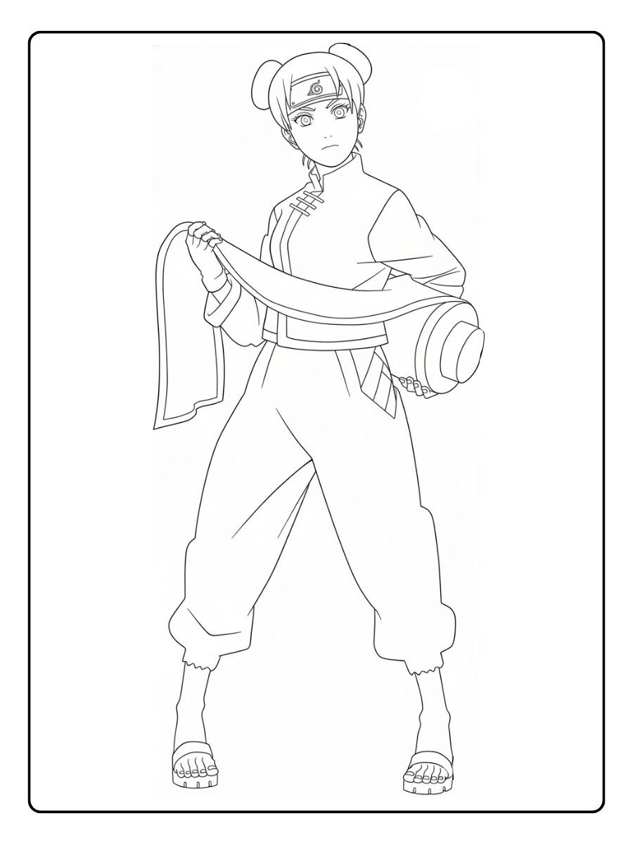 Naruto Coloring Pages – Tenten