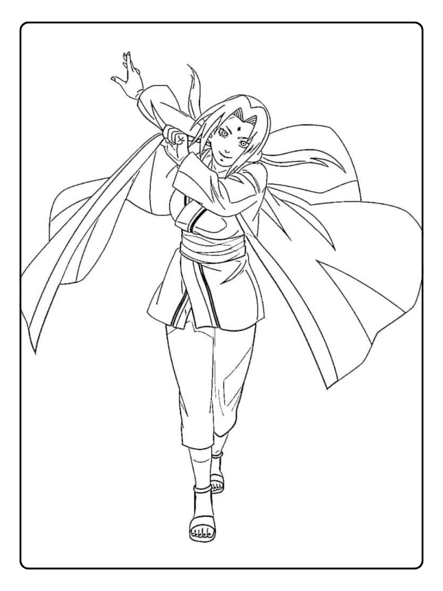 Naruto Coloring Pages – Tsunade