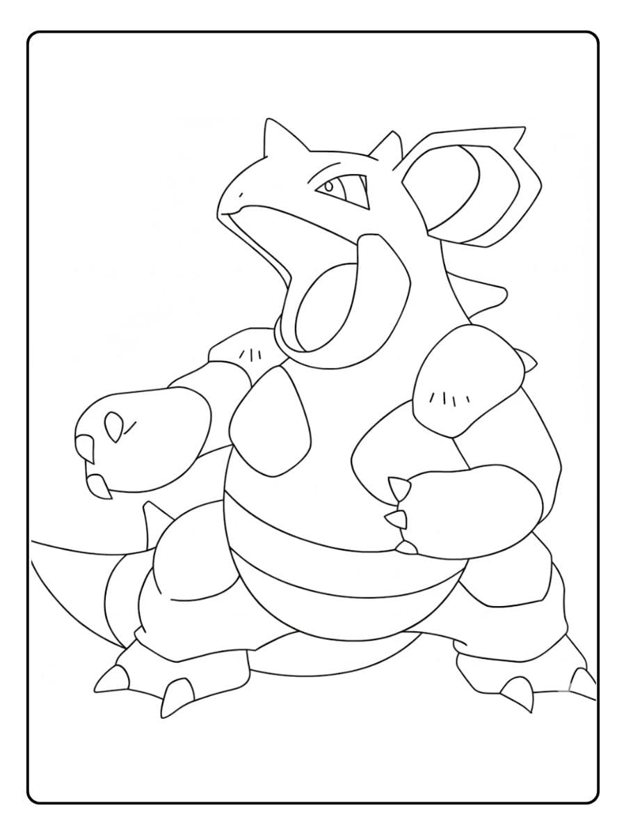 Nidoqueen Pokemon Coloring Pages Simple Outline