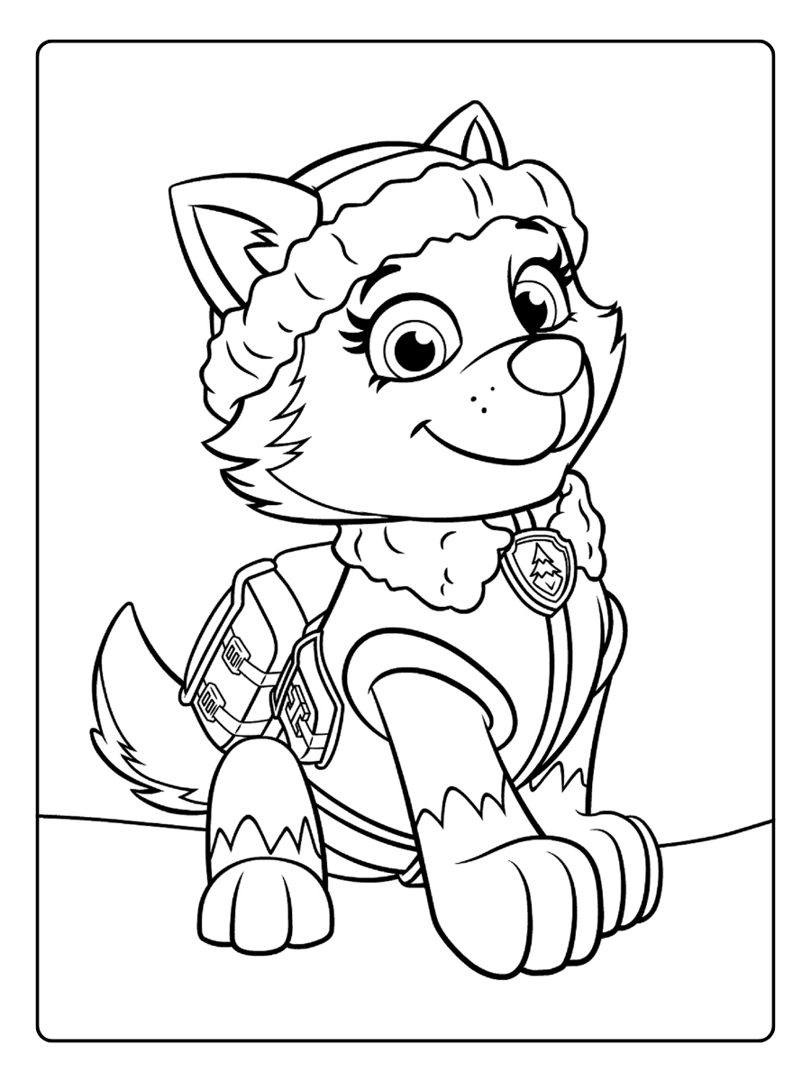 Paw Patrol Coloring Pages – Everest