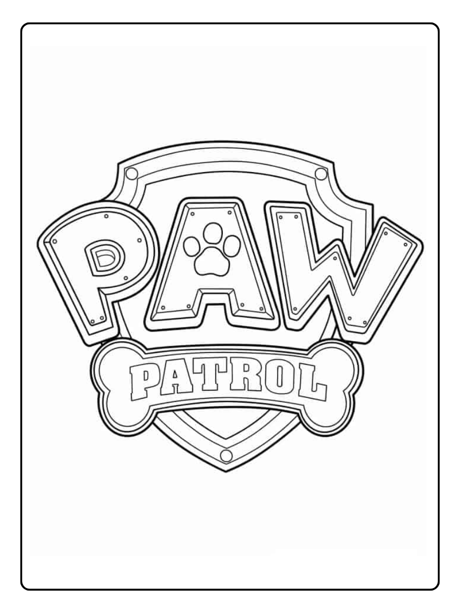 Paw Patrol Coloring Pages – Logo