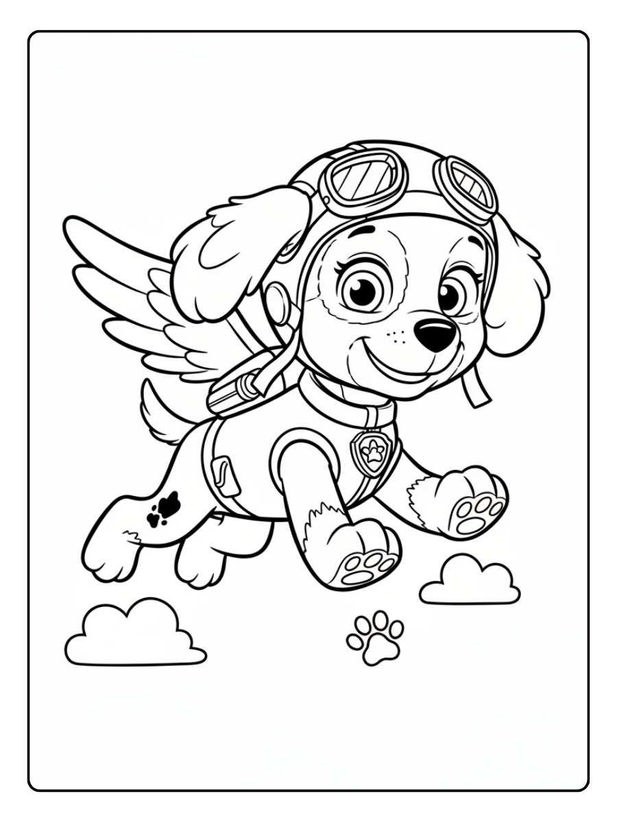 Paw Patrol Coloring Pages – Skye
