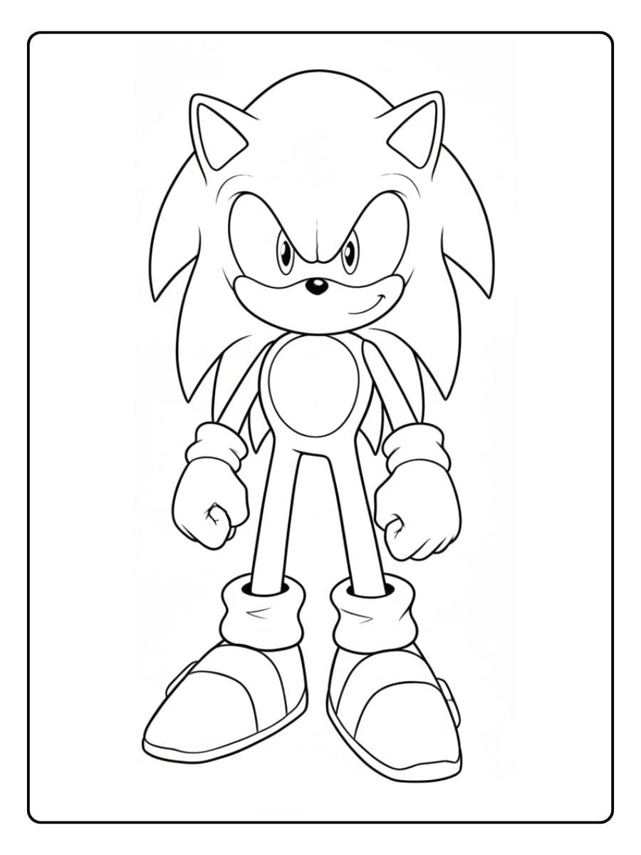 Perfect for Fans of Sonic Coloring Pages
