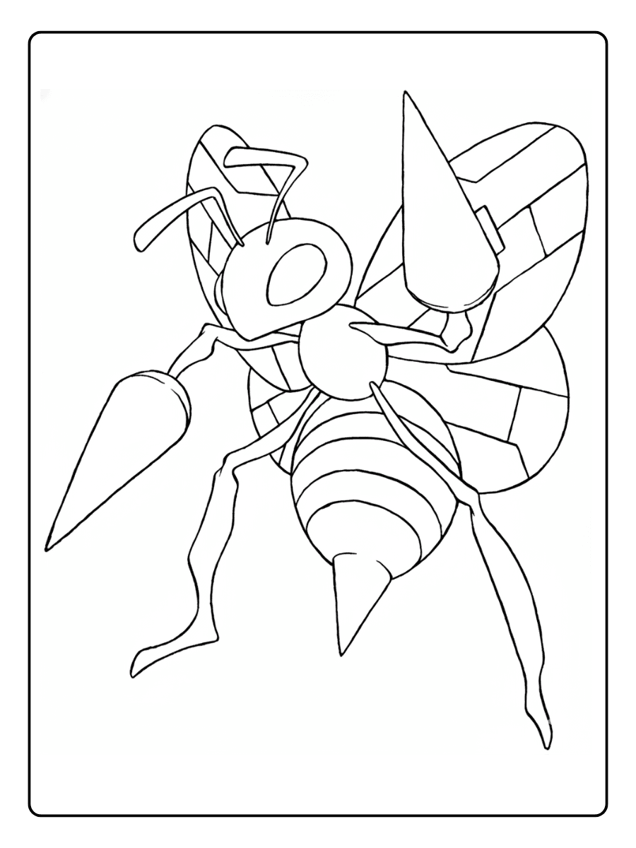 Pokemon Coloring Pages – Beedrill