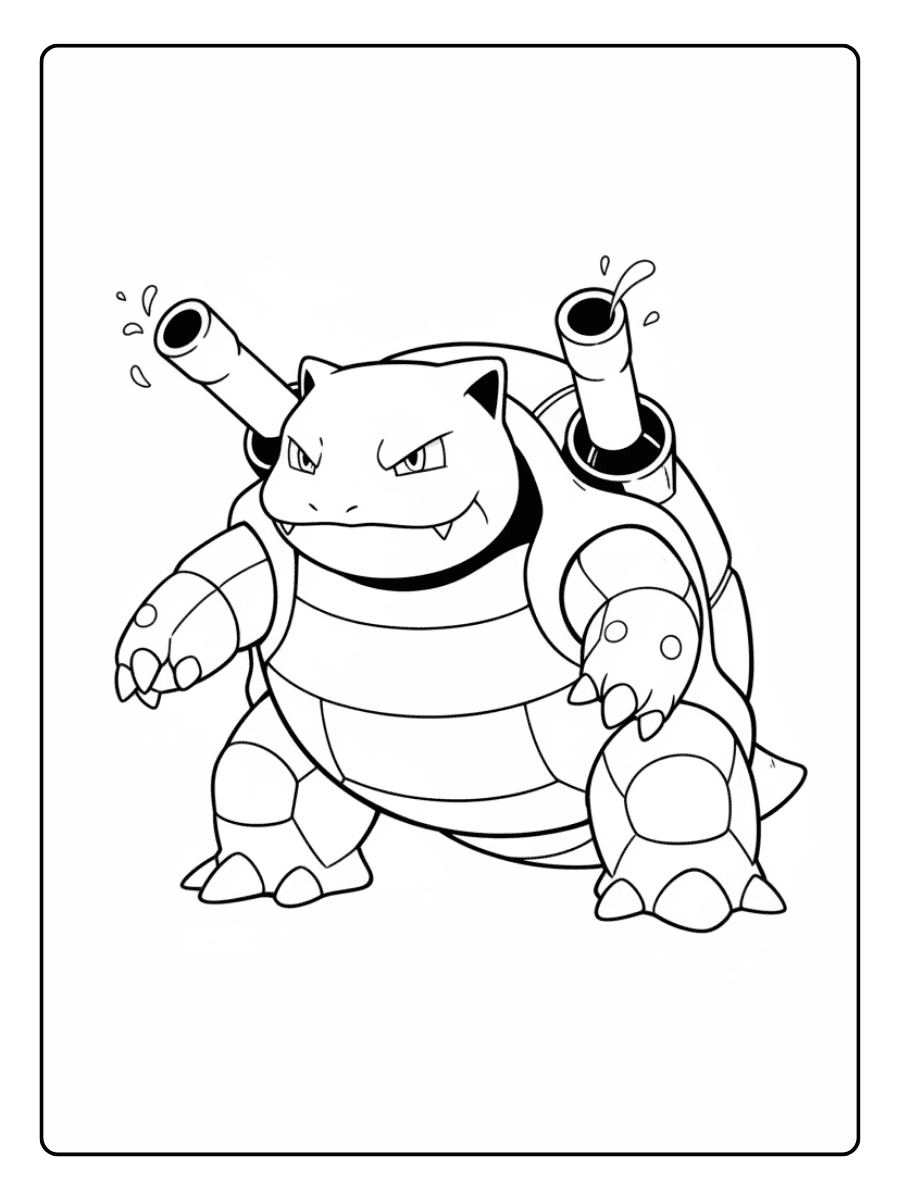 Pokemon Coloring Pages – Blastoise