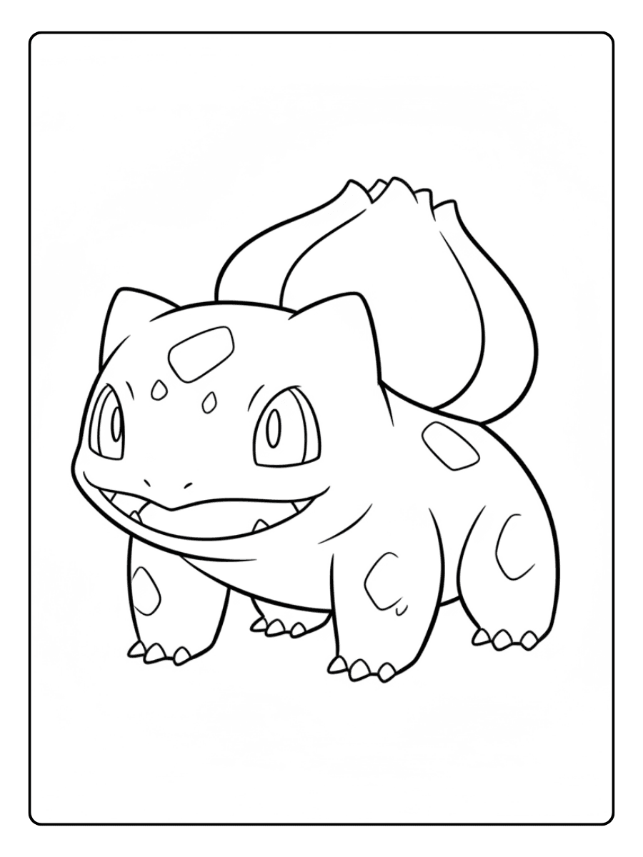 Pokemon Coloring Pages – Bulbasaur