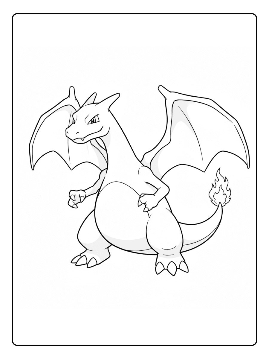 Pokemon Coloring Pages – Charizard