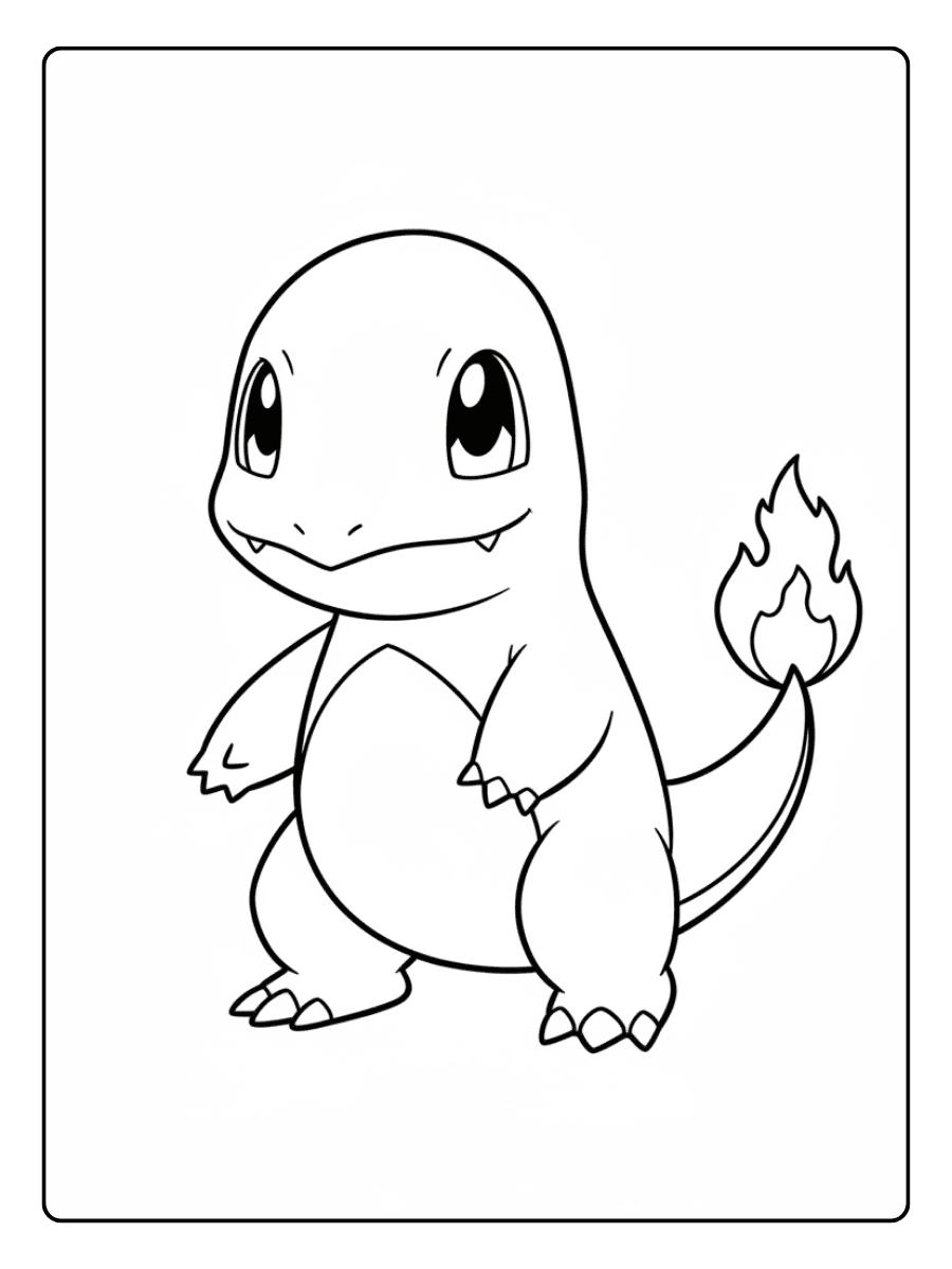 Pokemon Coloring Pages – Charmander