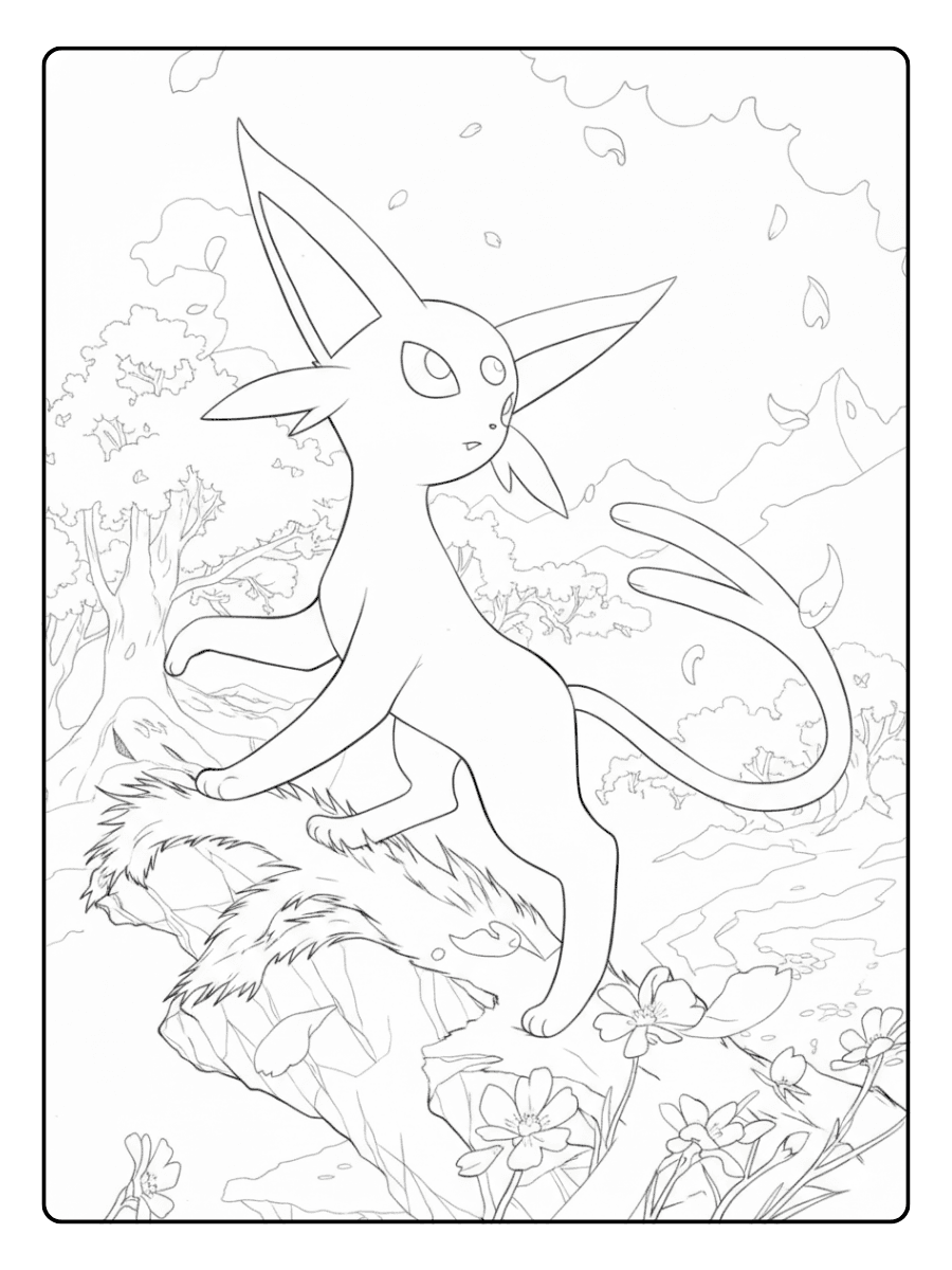 Pokemon Coloring Pages – Espeon