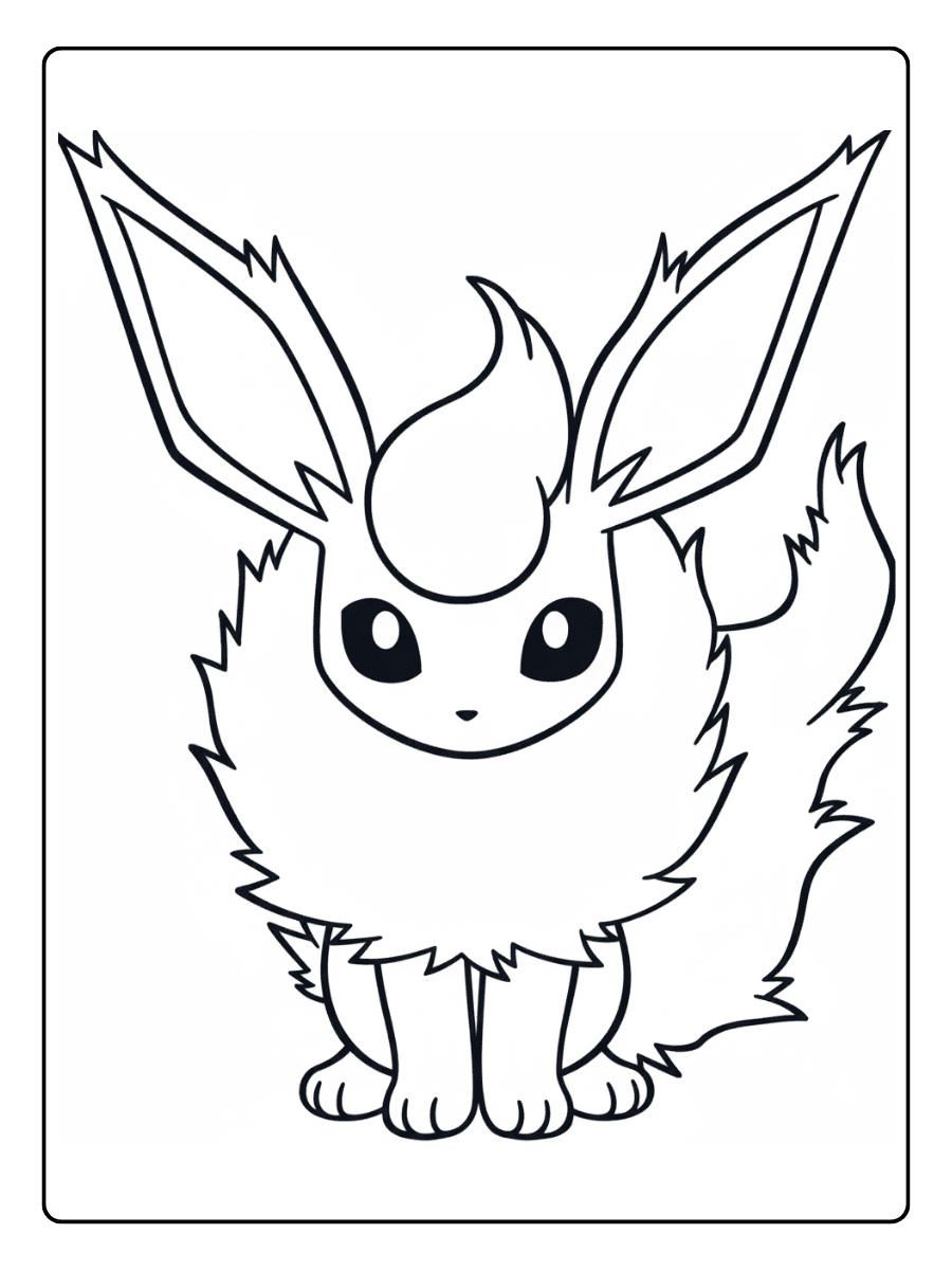Pokemon Coloring Pages – Flareon