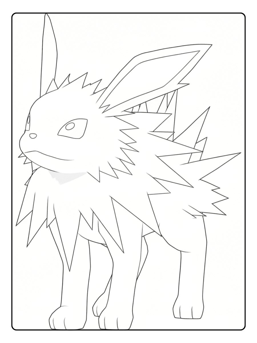 Pokemon Coloring Pages – Jolteon