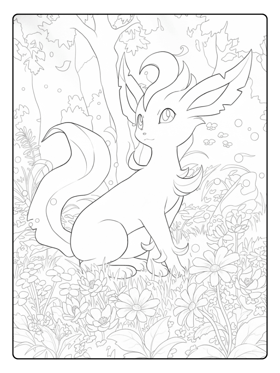 Pokemon Coloring Pages – Leafeon