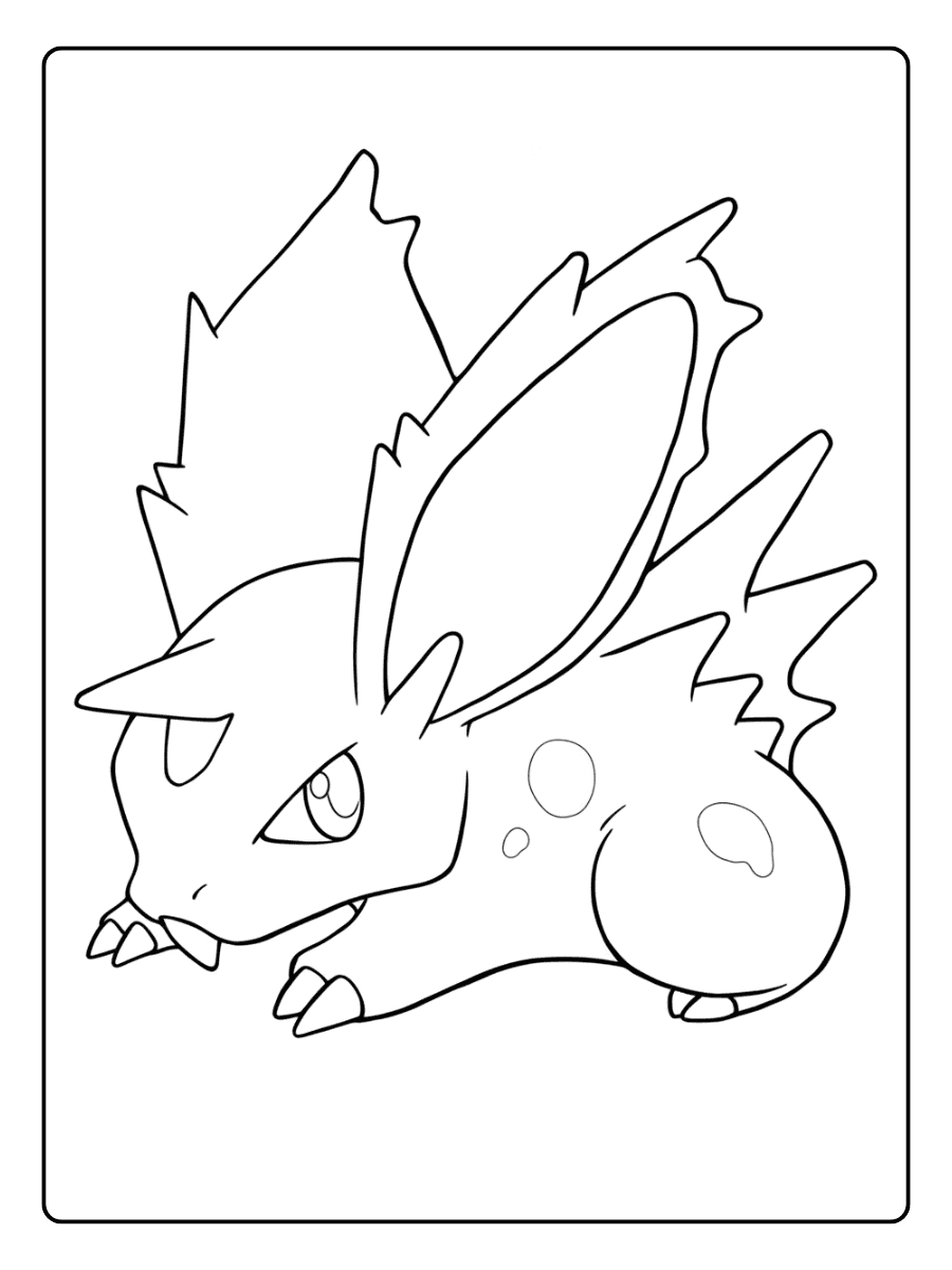 Pokemon Coloring Pages – Nidoran