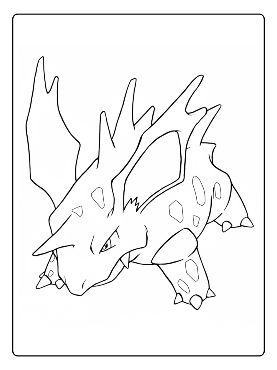 Pokemon Coloring Pages – Nidorino