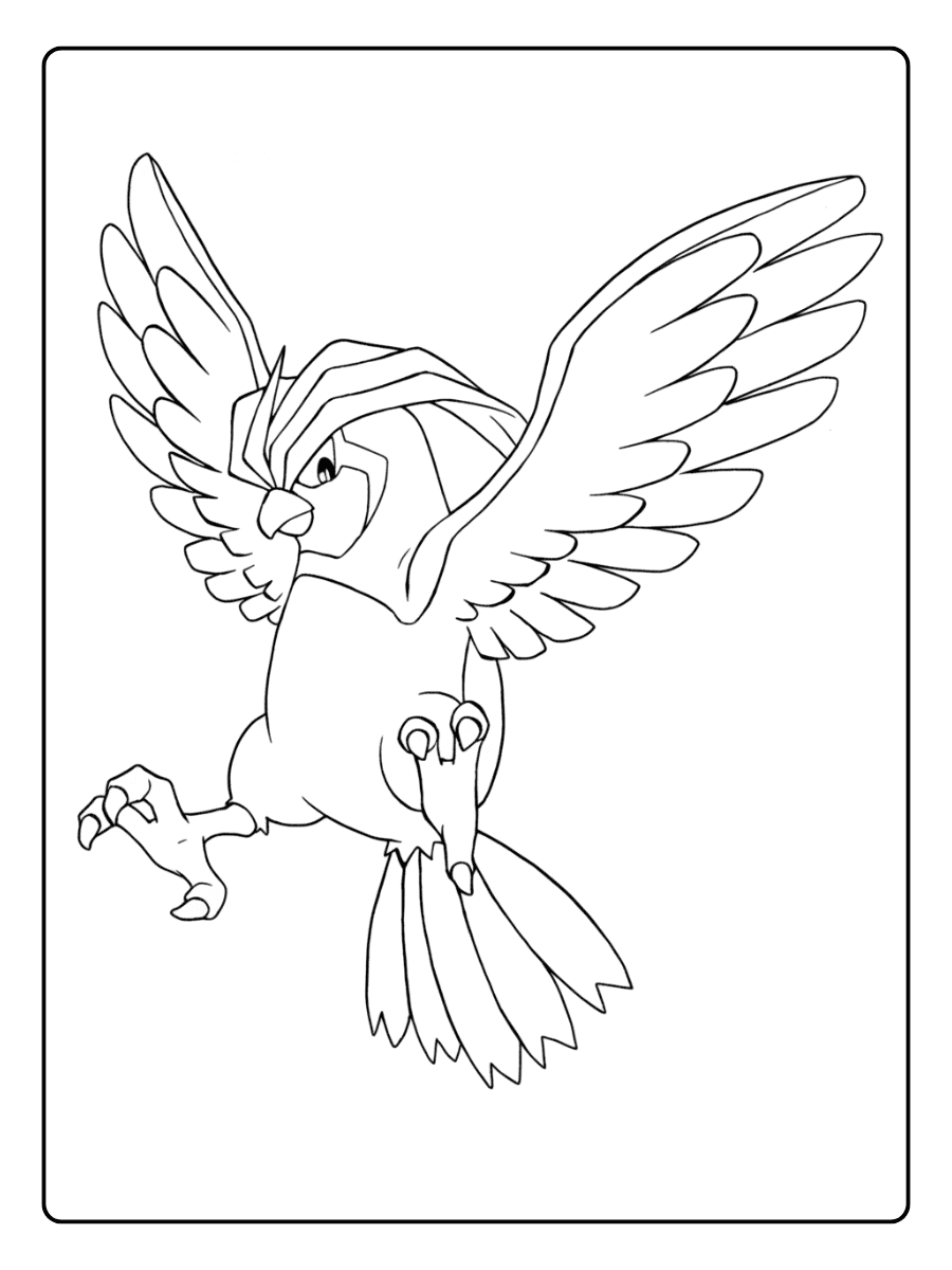 Pokemon Coloring Pages – Pidgeotto