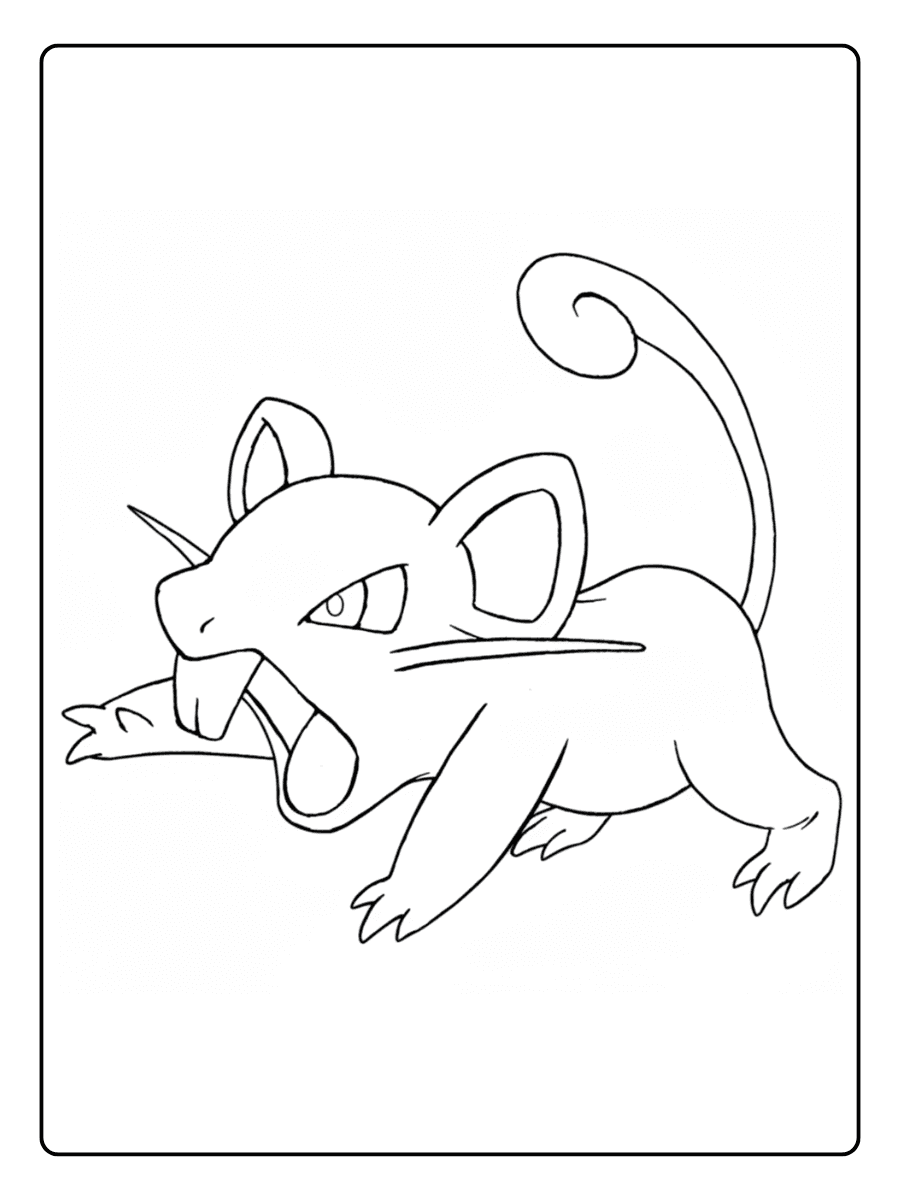 Pokemon Coloring Pages – Rattata