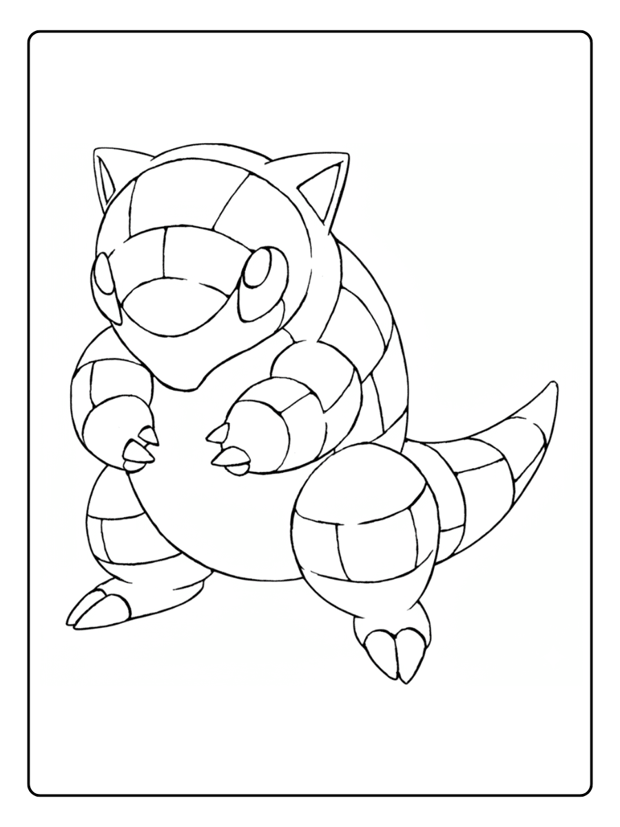 Pokemon Coloring Pages – Sandshrew