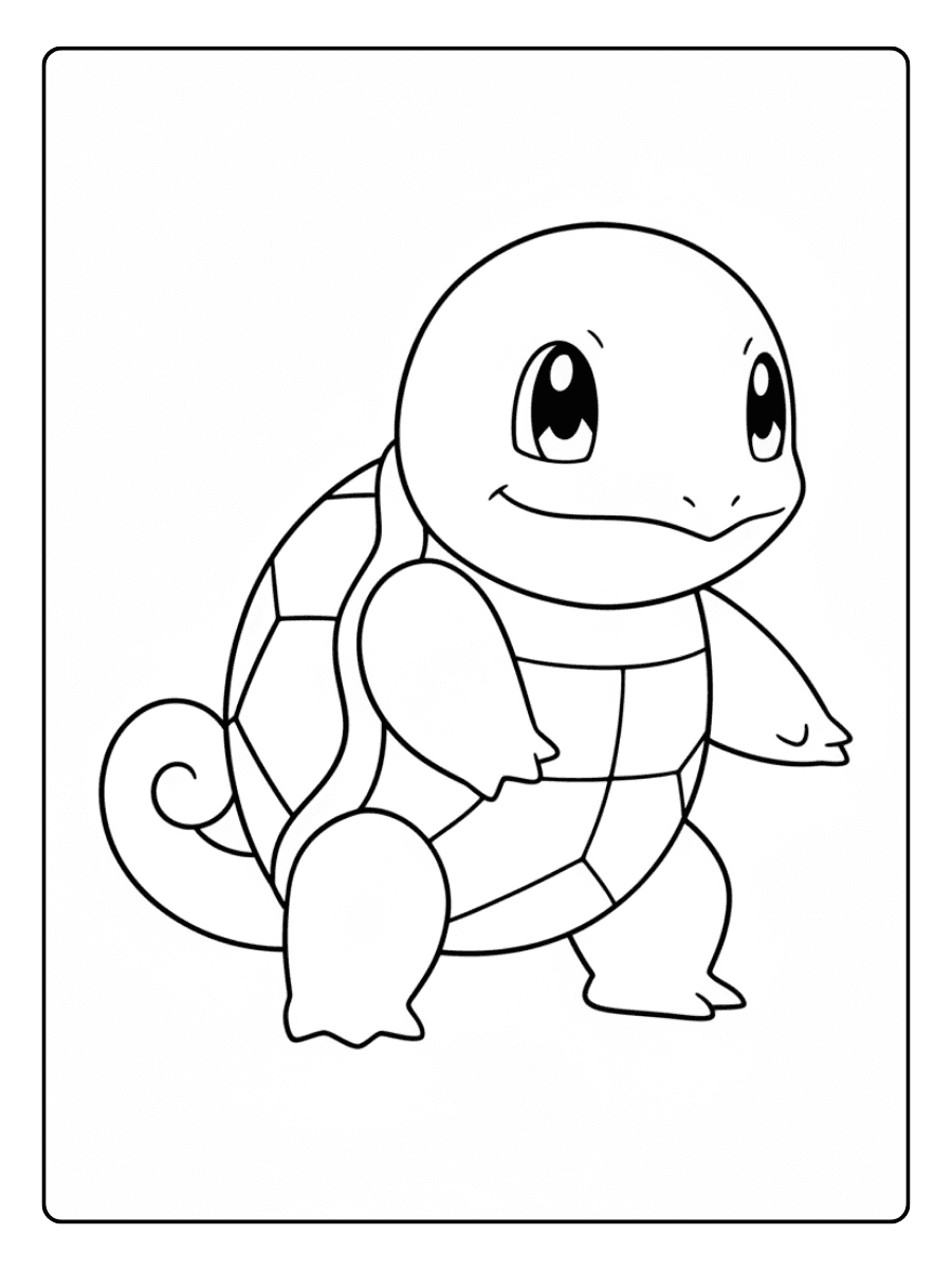 Pokemon Coloring Pages – Squirtle