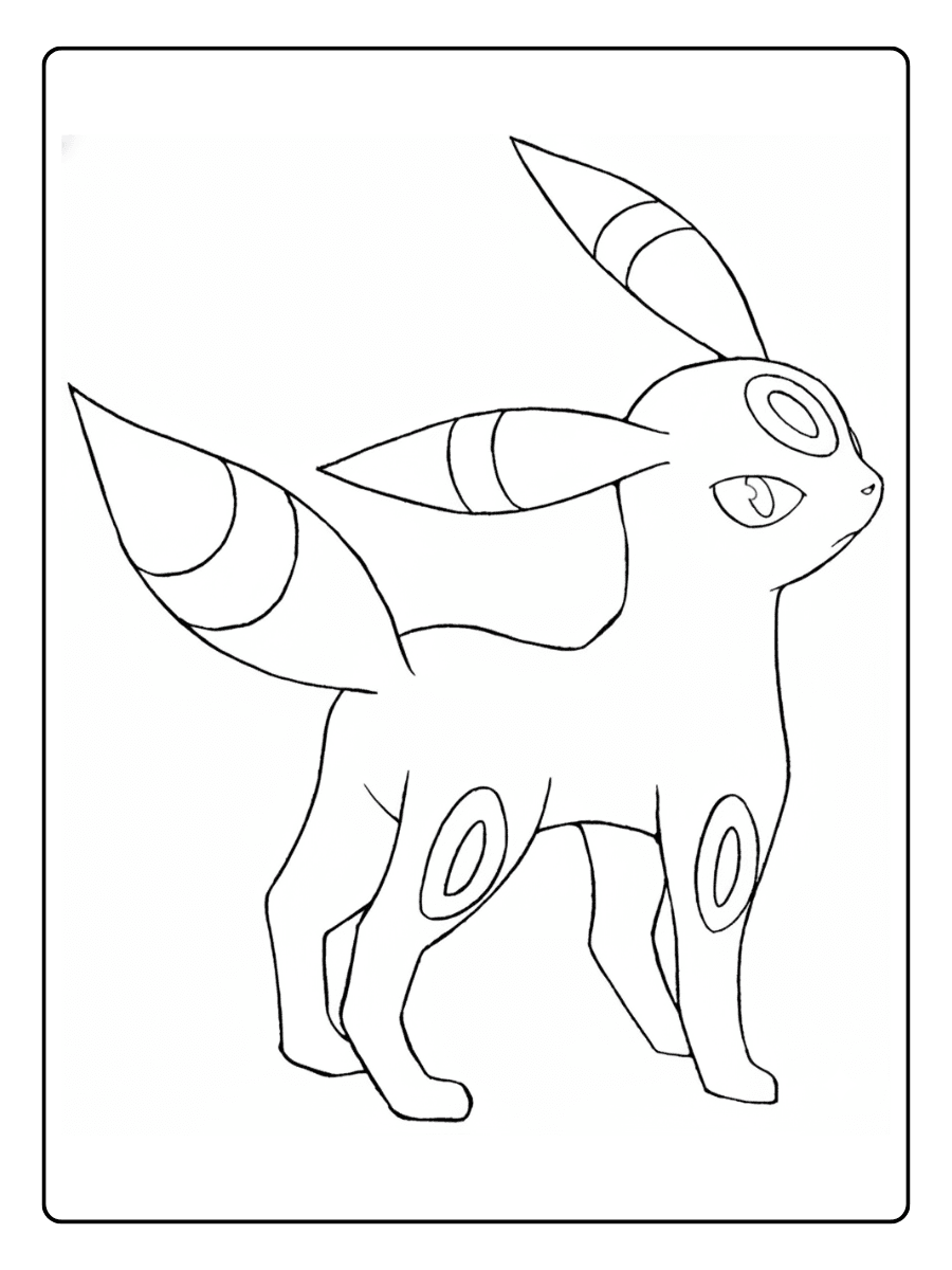Pokemon Coloring Pages – Umbreon