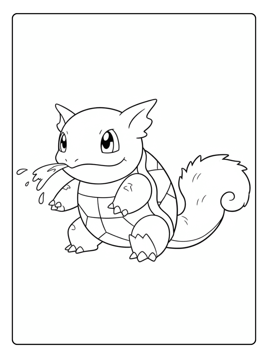 Pokemon Coloring Pages – Wartortle