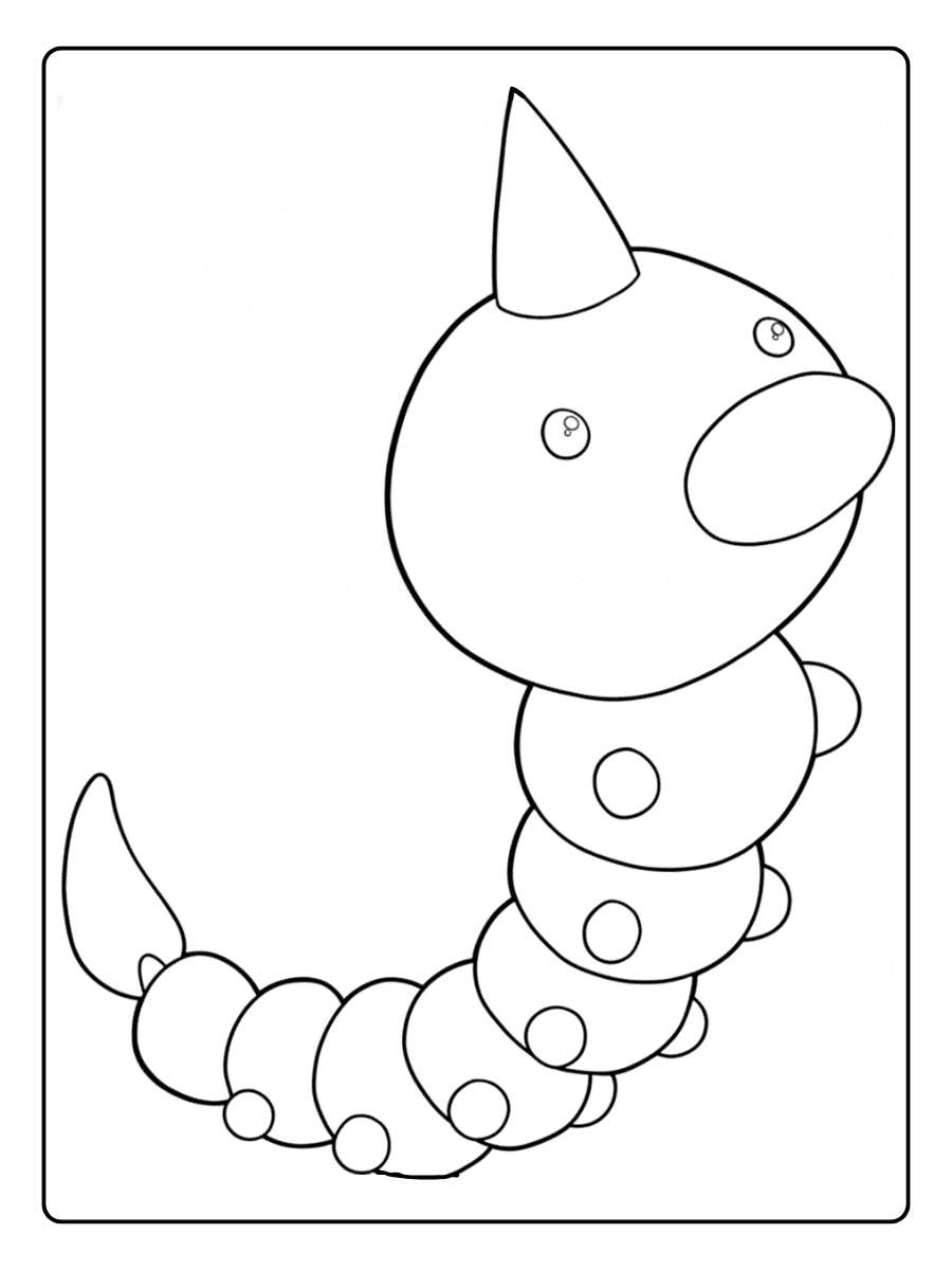 Pokemon Coloring Pages – Weedle