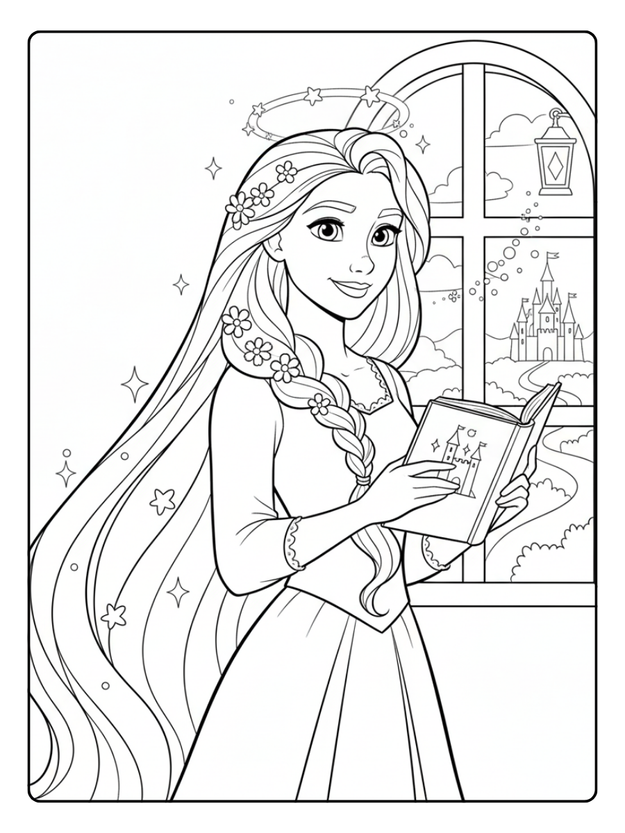 Rapunzel Coloring Pages – Rapunzel Magical Story