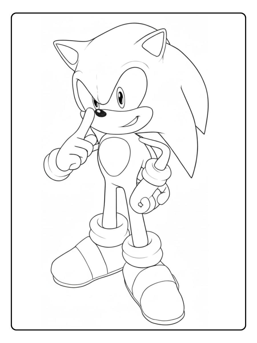 Sonic Coloring Pages for Kids Keep it Down with Sonic
