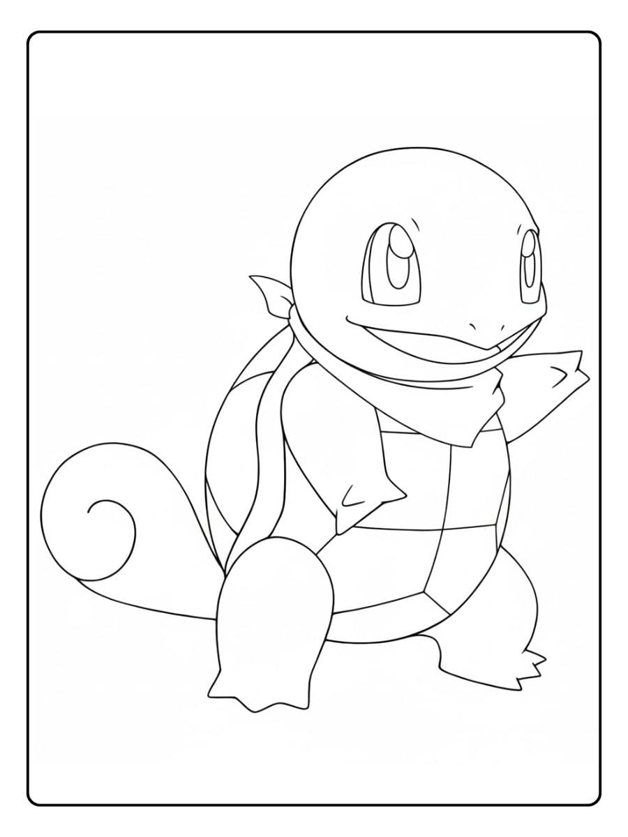 Squirtle Pokemon Coloring Pages