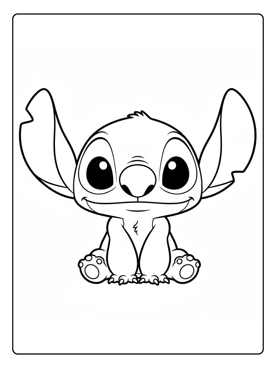 Stitch Coloring Pages – Chibi Stitch