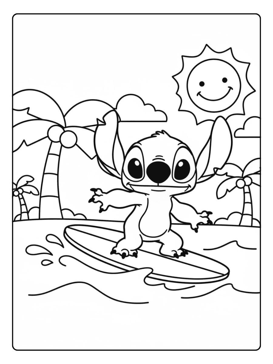 Stitch Coloring Pages – Stitch Adventure