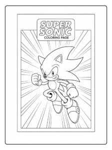 Super Sonic Coloring Pages