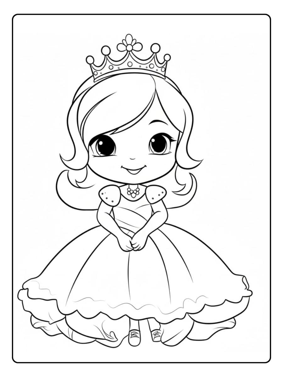 Unicorn Princess Coloring Pages