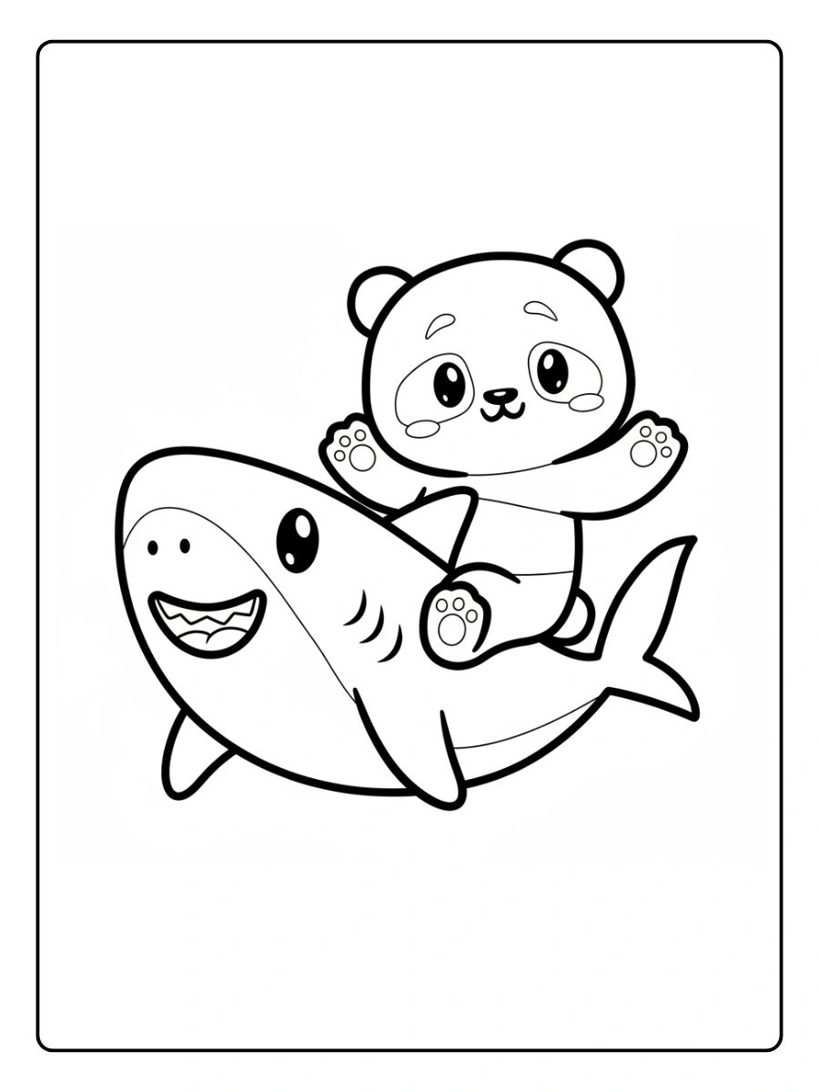 Cute Panda Coloring Pages – Cute Panda Smiling
